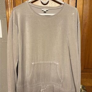 J. Jill Gray Sweatshirt with Pouch Great Condition
